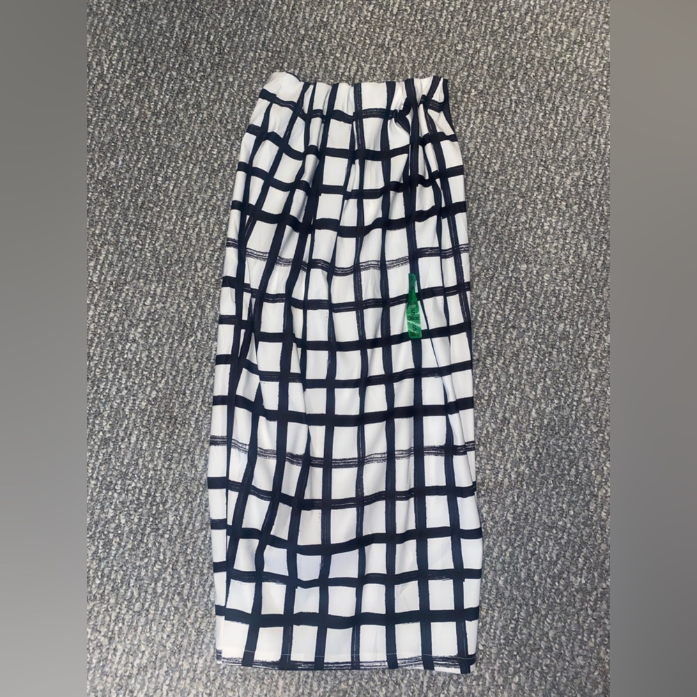 Zara black and white maxi skirt